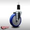 Service Caster 5'' SS Blue Poly Wheel Swivel 1-3/8'' Expanding Stem Caster SCC-SSEX20S514-PPUB-BLUE-138 - alternate 2